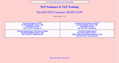 Desktop Screenshot of nlpseminars.com