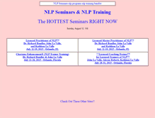 Tablet Screenshot of nlpseminars.com